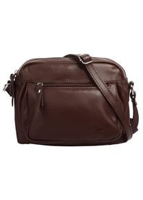 Samantha Look Damen Umhängetasche, braun, Leder, unifarben, Taschen, echt Leder
