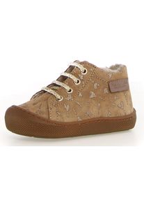 Naturino Kinder Lauflernschuh "AMUR Weite: schmal", Gr. 19, beige, Veloursleder, casual, Schuhe, Barfußschuh, Winterschuh mit Warmfutter,