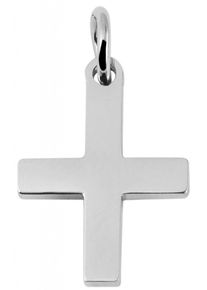 Adelia´s ADELIA ́S Damen Ketten-Anhänger "Neuheit 2025 - trendiger Kreuz Anhänger aus Edelstahl", Edelstahl, silber, Edelstahl, Schmuckanhänger