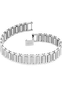 Calvin Klein Herren Armband "STRUCTURED LINKS, 35100030, 35100031", Edelstahl, silber, Edelstahl, Armbänder