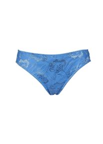 After Eden D-cup & up Damen String "Anna", AFTER EDEN D-CUP & UP, Gr. M, blau, Obermaterial: 85% Polyamid, 15% Elasthan, unifarben, bestickt, Unterhosen, String in