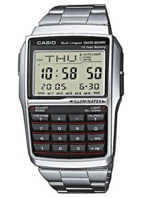 CASIO VINTAGE Damen Chronograph, silber, Armbanduhren, Quarzuhr, Armbanduhr, Damen, Herren, Taschenrechner, Digitaluhr, retro