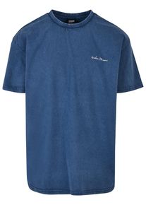 Urban Classics Herren T-Shirt "Urban Classics Herren Oversized Small Embroidery Tee", blau, casual, Gr. XL, unifarben, 100% Baumwolle, Shirts