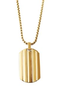 Adelia´s ADELIA ́S Damen Kette mit Anhänger "Neuheit 2025 - Unisex Edelstahl Halskette mit Anhänger", unbekannt, Edelstahl, gold, Edelstahl, Halsketten