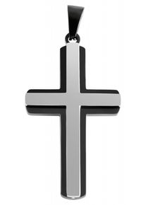 Adelia´s ADELIA ́S Damen Ketten-Anhänger "Neuheit 2025 - stylischer Kreuz Anhänger aus Edelstahl", Edelstahl, gold, Edelstahl, Schmuckanhänger