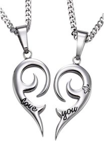 Firetti Schmuckset "Multipack Schmuck Geschenk Halsketten LIEBE", silber, Edelstahl, Schmuck-Sets, mit Zirkonia (synth.)