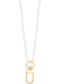 Leonardo Damen Kette ohne Anhänger "Halskette Lucinda, 024329", Edelstahl-Perlen, L: 48cm-96cm B: 12mm, gold, Edelstahl, Perlen, B:12mm, Halsketten,