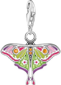 Thomas Sabo Damen Charm-Einhänger "Charm Nachtfalter bunt, 2209-565-7, 2209-691-7", bunt, Silber 925 (Sterlingsilber), Charms, mit Zirkonia (synth.)