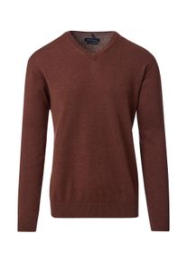 Casamoda Herren Strickpullover "Casamoda Pullover uni"496, dunkelorange, Gr. L, 100% Baumwolle, Pullover