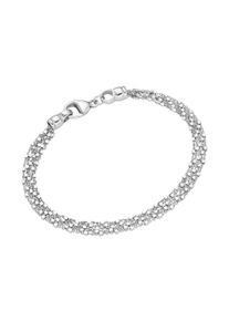 Smart Jewel Damen Armband "Ankerkette 5-reihig mit Zwischenteilen, Silber 925", 19cm, Silber 925 (Sterlingsilber), silber, Silber 925