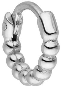 PURELEI Damen Single-Creole "Schmuck Geschenk Piercing Rope, 24131-Piercing-Rope", Edelstahl, silber, Edelstahl, Ohrringe