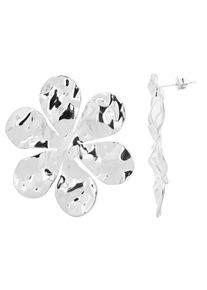 Adelia´s ADELIA ́S Damen Paar Ohrhänger "Neuheit 2025 - Damen Ohrstecker aus Edelstahl mit Blume", Damen, Edelstahl, silber, Edelstahl, Ohrringe