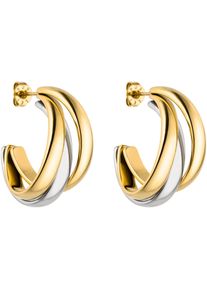 PURELEI Damen Paar Ohrstecker "Schmuck Geschenk Cascade Ohrringe, 24081-Earring-Cascade-Bicolor", Edelstahl, gold, Edelstahl, Ohrringe