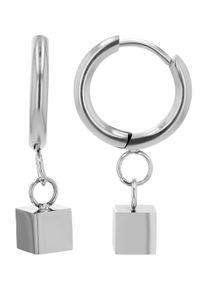 Adelia´s ADELIA ́S Damen Paar Ohrhänger "Neuheit 2025 - Damen Ohrhänger aus Edelstahl Ø 8 mm", Damen, Edelstahl, silber, Edelstahl, Ohrringe