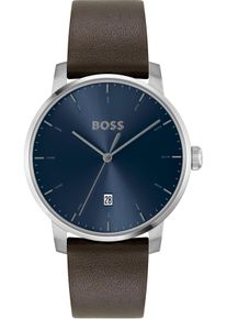 BOSS Damen Quarzuhr "DEAN", braun, Armbanduhren, Herrenuhr, Damenuhr, Armbanduhr, Datum, Lederarmband