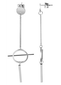 Adelia´s ADELIA ́S Damen Paar Ohrhänger "Neuheit 2025 - Damen Ohrhänger aus poliertem Edelstahl Ø 15 mm", Damen, Edelstahl, silber, Edelstahl, Ohrringe