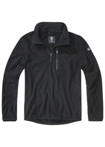 Brandit Herren Sweater "Brandit Herren Fleece Troyer", schwarz, Gr. XXL, unifarben, 80% Elastodien, 20% Polyester, Sweatshirts