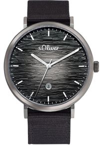s.Oliver Herren Quarzuhr, schwarz, Armbanduhren, Armbanduhr, Herrenuhr, Datum, analog
