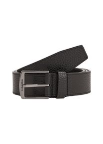 Calvin Klein Damen Ledergürtel "CK CASUAL PB 35MM", schwarz, casual, Gr. 115, unifarben, Rindsleder, Gürtel