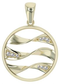 Adelia´s ADELIA ́S Damen Ketten-Anhänger "Neuheit 2025 - moderner Schmuck Anhänger aus 333 Gold", Gelbgold 333-Gold, gold, Gelbgold 333, Gold, Schmuckanhänger