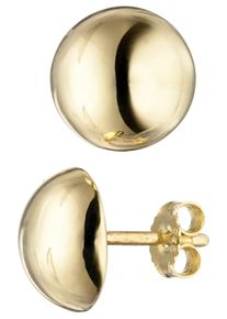 Jobo Damen Paar Ohrstecker, Silber 925 (Sterlingsilber), gold, Silber 925 (Sterlingsilber), Ohrringe, rund 925 Silber vergoldet