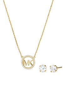 Michael Kors Damen Ohrring und Ketten Set "PREMIUM, MKC1260AN040, MKC1260AN791, MKC1260AN710", gold, Silber 925 (Sterlingsilber), Schmuck-Sets, mit