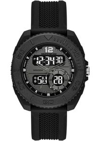Skechers Herren Chronograph "GREENCRAIG", schwarz, Armbanduhren, Quarzuhr, Armbanduhr, Herrenuhr, Silikonarmband, digital, analog