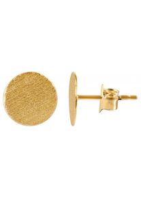 Adelia´s ADELIA ́S Damen Paar Ohrhänger "Neuheit 2025 - Damen Ohrstecker aus Gold 333 - Gold 375 Ø 10 mm", Damen, Gelbgold 375, gold, Gelbgold 375, Ohrringe