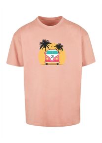 Merchcode Herren T-Shirt "Merchcode Herren Summer - Van Heavy Oversize Tee", gelb, casual, Gr. L, bedruckt, 100% Baumwolle, Shirts