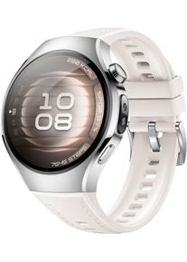Huawei Smartwatch "WATCH 5 42mm", silber, Smartwatches, X-TAP, Health Glance, 904L Edelstahl, Kompatibel mit iOS & Android