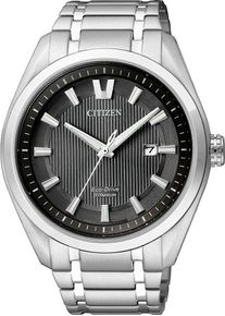 Citizen Herren Solaruhr "Super Titanium", silber, Armbanduhren, Armbanduhr, Herrenuhr, Titan, Datum, Saphirglas