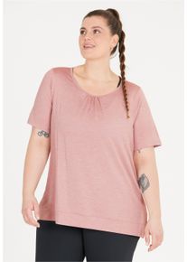 Q BY ENDURANCE Herren Funktionsshirt "BREE MELANGE", pink, feminin, Gr. 44, meliert, 92% Polyester, 8% Elasthan, Shirts, mit QUICK DRY-Technologie