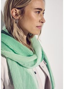 Street One Damen Halstuch, grün, casual, unifarben, Stoff, 100% Polyester, Modetücher, im Plissée Look