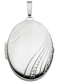 Jobo Damen Medallion-Anhänger "Anhänger Medaillon oval", Silber 925 (Sterlingsilber), silber, Silber 925 (Sterlingsilber), Schmuckanhänger, 925 Silber