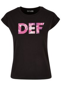 DEF Herren T-Shirt "DEF Damen DEF Signed T-Shirt", schwarz, casual, Gr. XS, bedruckt, 100% Baumwolle, Shirts