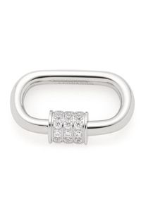 Leonardo Damen Kettenverlängerung "Joker glitz Lora Clip&Mix, 021854", silber, Edelstahl, B:13mm L:2cm, Schmuck-Wechselteile, mit Zirkonia (synth.)