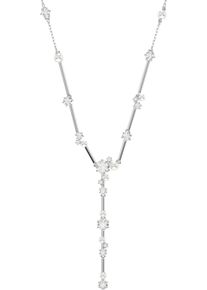 Swarovski Damen Y-Kette "Schmuck Geschenk Constella Y-Halskette, 5711830", Metall-Perlen, L: 48cm B: 6mm, silber, Metall, Perlen, B:6mm, Halsketten,