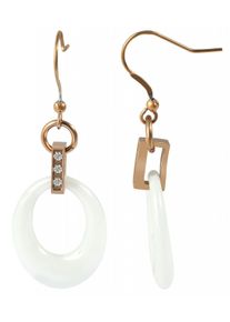 Adelia´s ADELIA ́S Damen Paar Ohrhänger, Damen, Edelstahl, silber, Edelstahl, Ohrringe