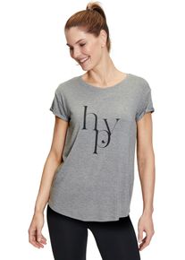 Betty Barclay Damen Kurzarmshirt "Betty Barclay Rundhals-Shirt mit Raffung", grau, sportlich, Gr. S, Jersey, Obermaterial: 96% Viskose, 4% Elasthan.,