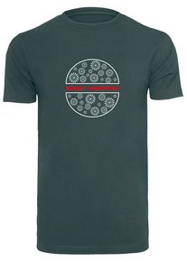 Merchcode Herren T-Shirt "Merchcode Herren Merry Christmas T-Shirt Round Neck", grün, casual, Gr. XXL, bedruckt, 100% Baumwolle, Shirts