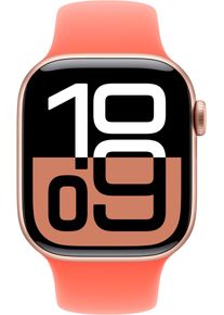 Apple Smartwatch-Armband "42 mm Sportarmband", 13-18cm, Apple Watch Modelle 38mm / 40mm / 41mm / 42mm / S/M, orange, Uhrenarmbänder