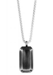 Adelia´s ADELIA ́S Damen Kette mit Anhänger, unbekannt, Edelstahl, schwarz, Edelstahl, Halsketten