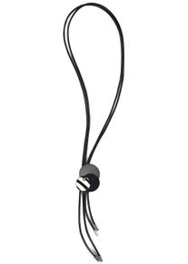 Firetti Damen Lange Kette "mehrreihiges Design mit Kreisen", Metall-Polyester-Polyurethan, L: 104cm, schwarz-weiß, Metall, Polyester, Polyurethan,