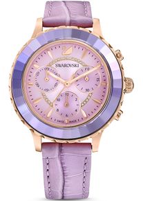 Swarovski Damen Chronograph "OCTEA LUX CHRONO", lila, Armbanduhren, Armbanduhr, Quarzuhr, Damenuhr, Swarovski-Kristalle, Swiss Made