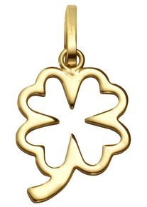 Firetti Damen Ketten-Anhänger "Schmuck Geschenk Gold 333 Halsschmuck Anhänger für Halskette Kleeblatt", Gelbgold 333, 0,31 g, gold, Gelbgold 333,