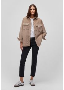 Mavi Damen Hemdbluse "LIVIA", beige, Gr. L, unifarben, 98% Baumwolle, 2% Elasthan, Blusen, Oversize Hemd