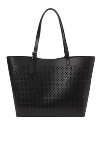 Marc O'Polo MARC O'POLO Damen Shopper "mit herausnehmbarer Innenpouch", schwarz, Leder, unifarben, Taschen