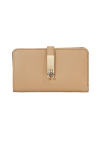 Tommy Hilfiger Geldbörse "TH HERITAGE MED WALLET", braun, Lederimitat, klassisch, Kleinlederwaren, Geldbeutel, Portemonnaie in edlem Design