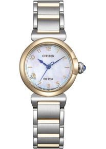 Citizen Damen Solaruhr, silber, Armbanduhren, Armbanduhr, Damenuhr, Edelstahlarmband, analog