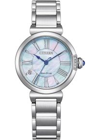 Citizen Damen Solaruhr, silber, Armbanduhren, Armbanduhr, Damenuhr, Edelstahlarmband, Saphirglas